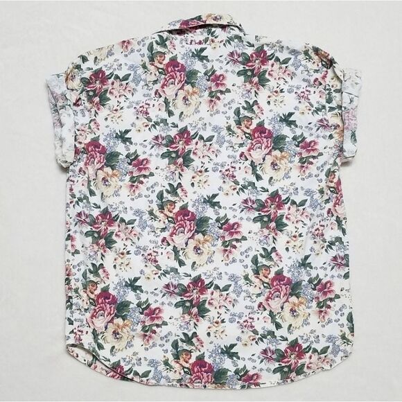 OOAK Vintage Capacity Cottagecore Floral Cotton Belted Two-piece Short Set M - Picture 7 of 12